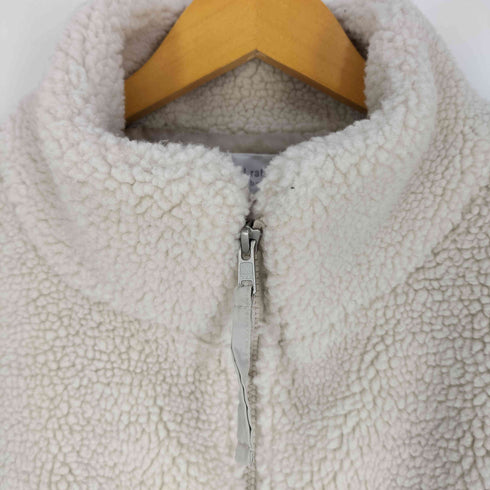 ショコラフィネローブ chocol raffine robe スタンドカラーボアブルゾン レディース FREE